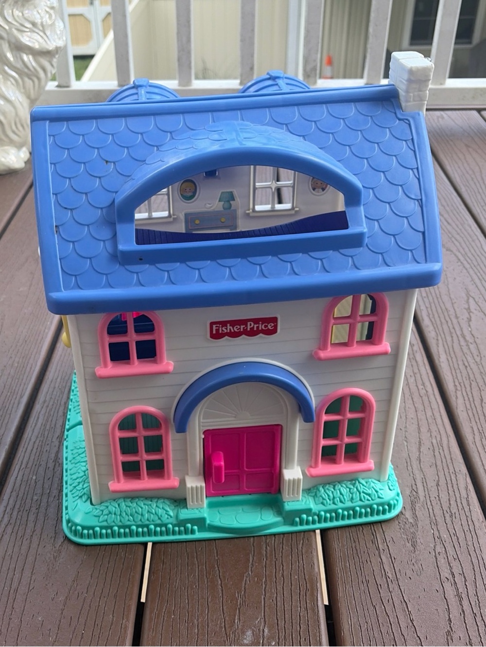 Vintage Fisher Price Little People 1996 Home Sweet Home Dollhouse #2511